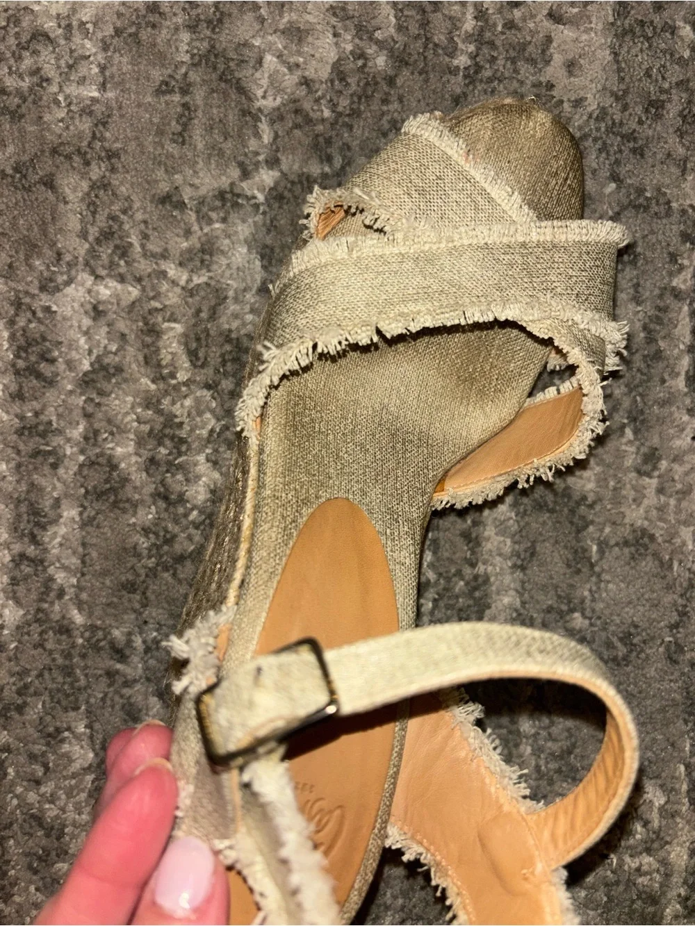 Castaner Bromelia Wedge Espadrille Sandals in light gold